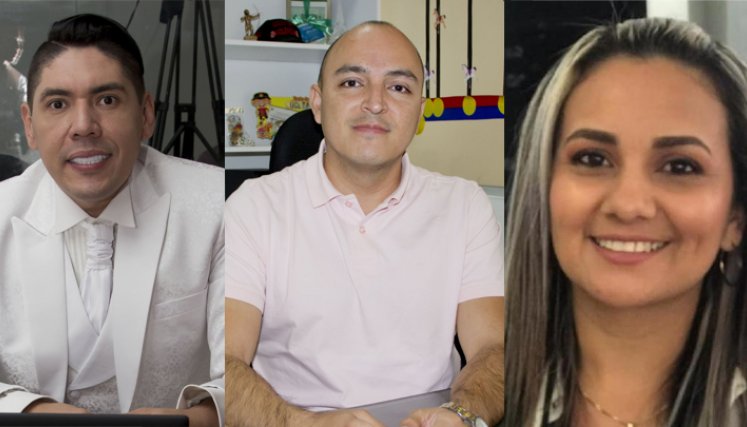 Estos son los tres candidatos que obtuvieron los puntajes más altos en la prueba de conocimientos. /Foto La Opinión