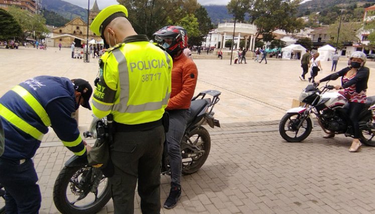 Loscontroles son coordinados con la Policía. Foto: Cortesía/La Opinión.