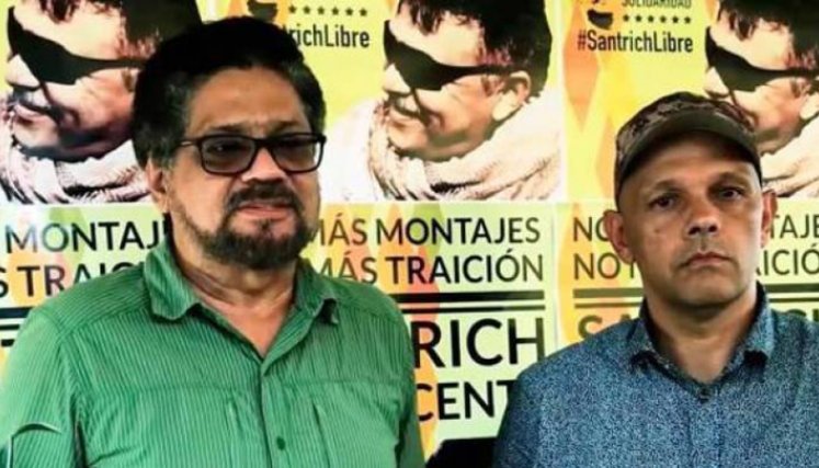 El máximo jefe de las disidencias de las Farc, alias “Iván Márquez”, y otro de sus líderes, Hernán Darío Velásquez, alias “El Paisa”