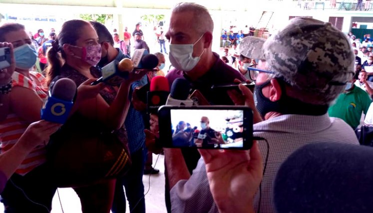 Freddy Bernal, en rueda de prensa