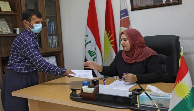 Mahabad Kamil Abdullah, presidenta de la Universidad de Halabja. /AFP