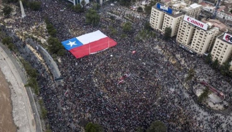 Manifestaciones en Chile.