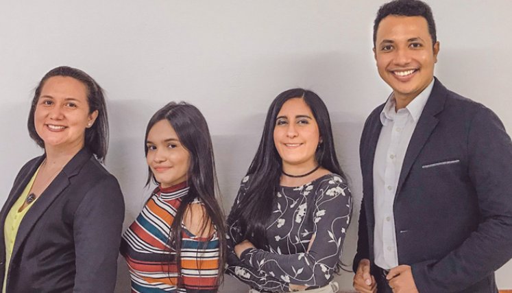 Sandra Milena Carrillo Sierra, Angie Natalia Salazar Gómez, Lorena Cárdenas Cáceres y John Anderson Cadrazco Urquijo. 