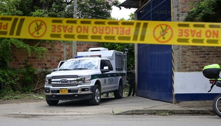 Los investigadores de la Sijín tuvieron que usar máscaras por el fuerte olor.