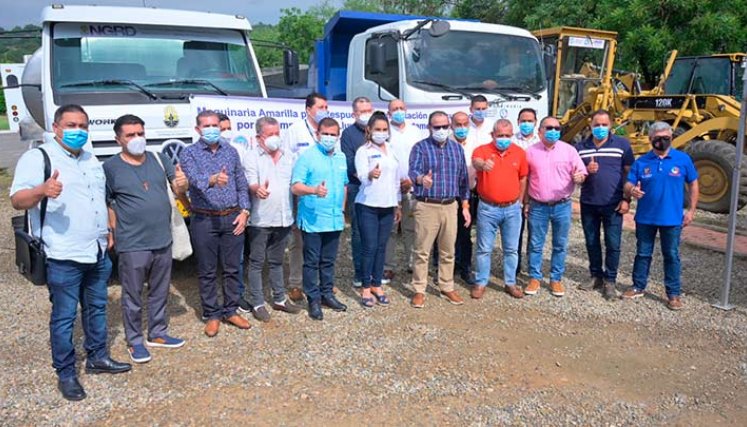 La gobernación gestionó ayudas para la reparación de malla vial destruida por las lluvias en 15 municipios./Foto cortesía