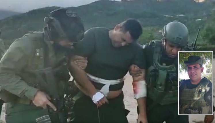 El subintendente Jhon Jairo Barrera Sepúlveda resultó herido el 10 de octubre.