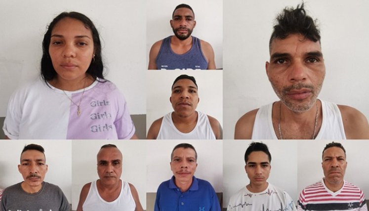 La Sijín y la Fiscalía capturó a once personas en el sector Callejón García.