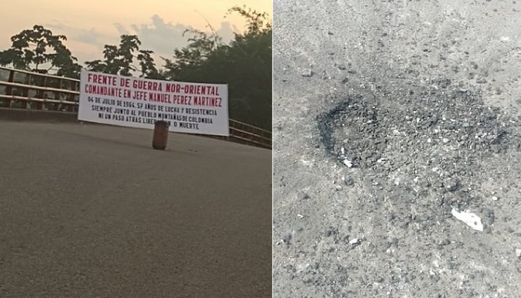 La carga explosiva fue activada cuando se acercó un drone militar.