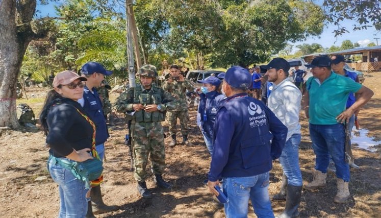 Defensoría del Pueblo, Personería de Tibú y Ascamcat están en la zona.