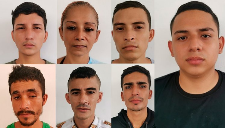 Siete presuntos microtraficantes fueron capturados.
