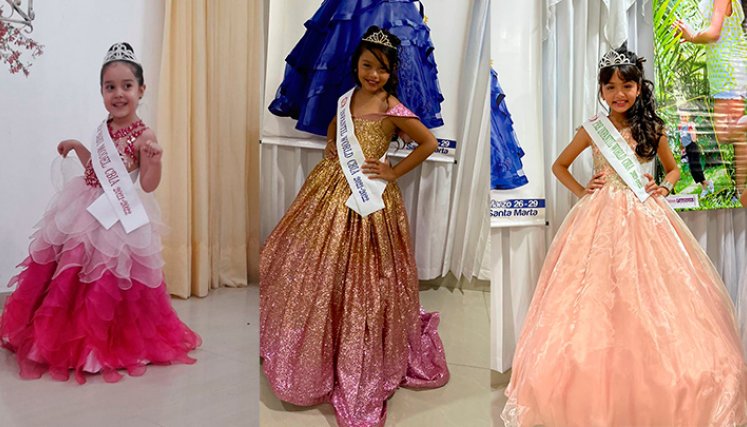 Tres hermosas niñas competirán en títulos internacionales