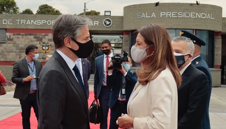 Secretario de estado de estados unidos, Antony Blinken, ya está en Colombia