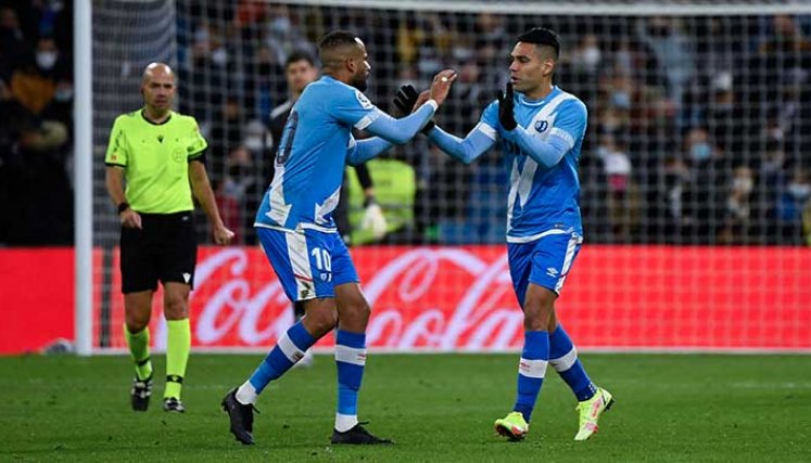  Radamel 'El Tigre' Falcao, marcó el gol del descuento del Rayo Vallecano frente al Real Madrid.