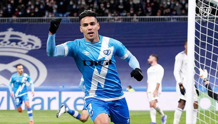 Radamel Falcao García, la gran figura del Rayo Vallecano en esta temporada.