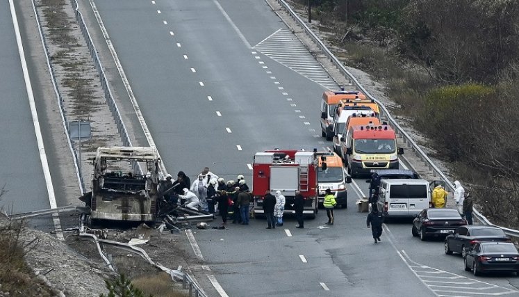 La policía búlgara informó que la mayoría de las víctimas del accidente pertenecían a la minoría albanesa. /AFP