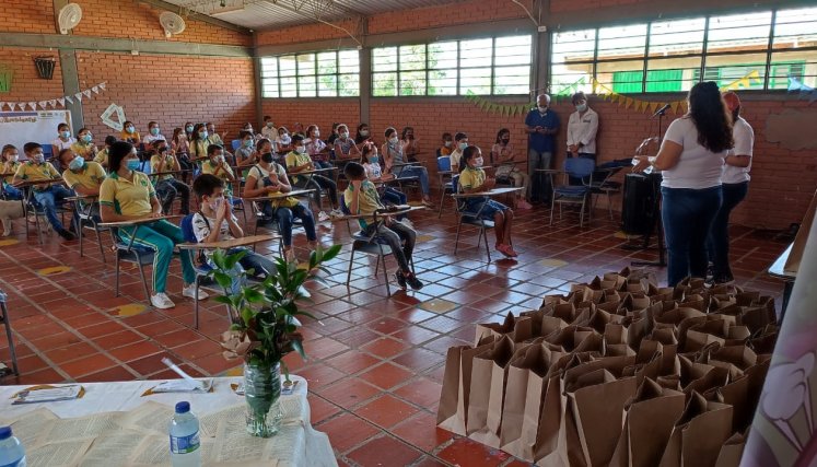 Estudiantes del colegio Simón Bolívar /Foto cortesía