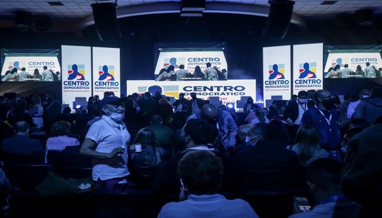 La convención nacional del Centro Democrático se cumplió para proclamar a Óscar Iván Zuluaga como su candidato presidencial para 2022. /Colprensa