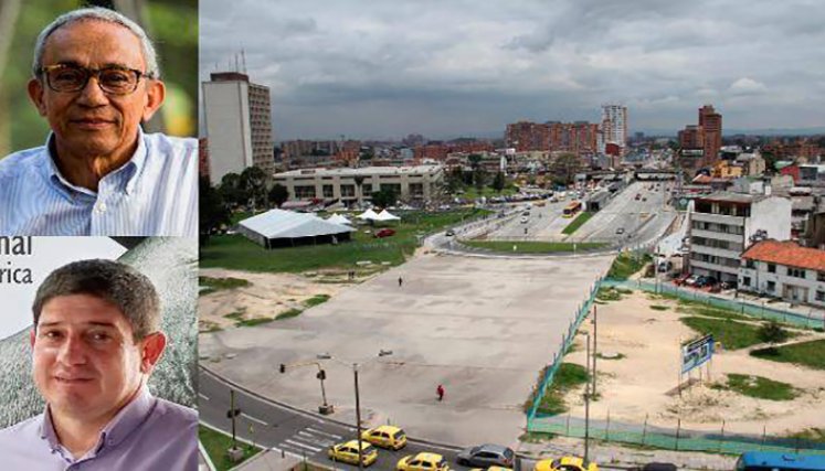 Terreno en el que se construye el Museo de la Memoria en la calle 26, centro de Bogotá