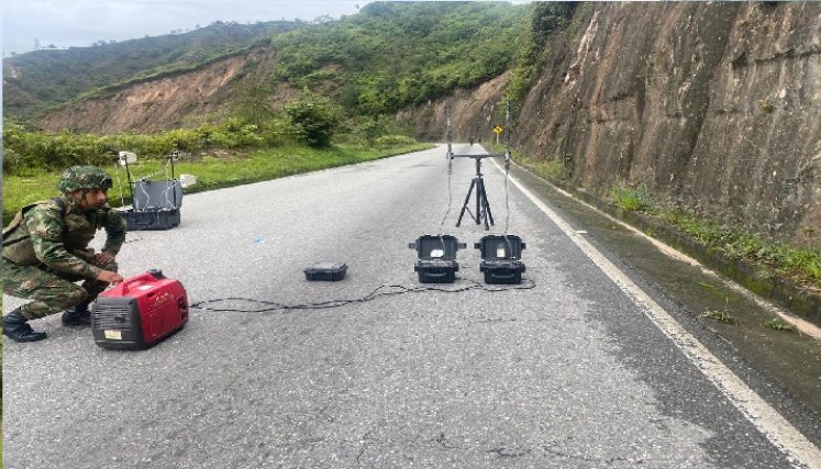 cilindro bomba desactivado en la vía Cúcuta-Ocaña.
