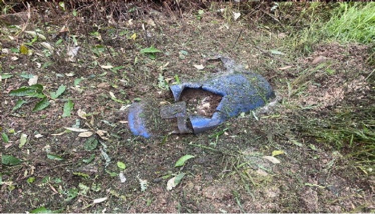 cilindro bomba desactivado en la vía Cúcuta-Ocaña.