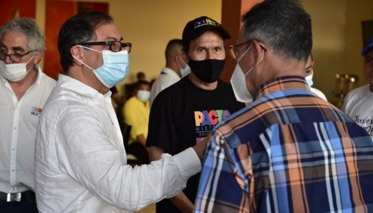 Gustavo Petro estuvo en Cúcuta presentando su propuesta de campaña./Foto Pablo Castillo