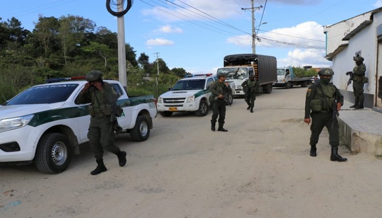 En aras de garantizar seguridad las autoridades de Ocaña se toman por sorpresa algunos sectores donde la comunidad hace denuncias. Foto: Cortesía / La Opinión 