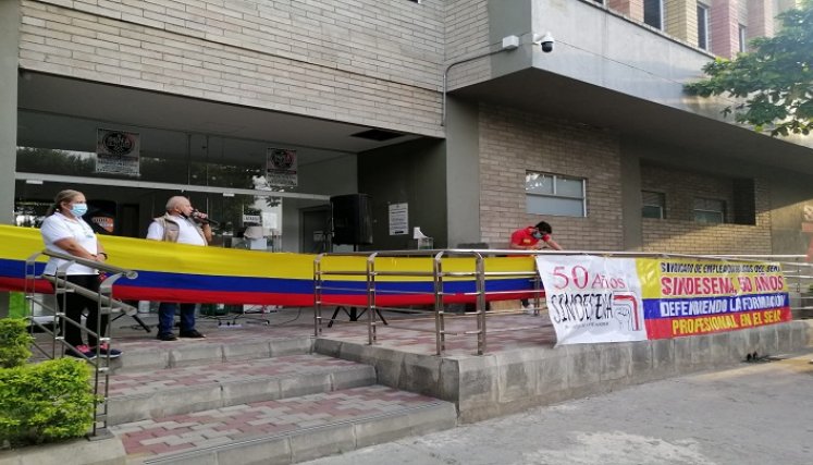 El plantón se realizó de manera pacífica. / Foto: Cortesía / La Opinión 