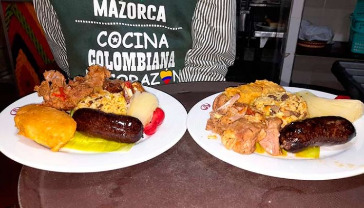 La bandeja Nortesantandereana tiene seis ingredientes./Foto Orlando Carvajal