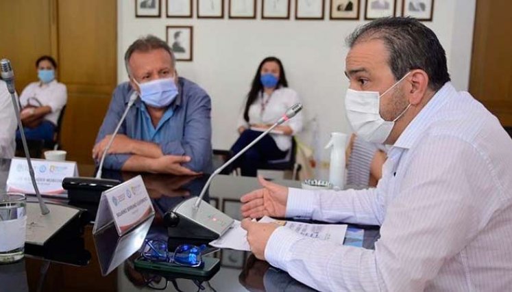 autoridades analizan la pandmeia en Cúcuta. /foto cortesía