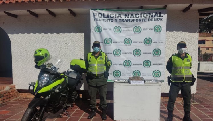 Los 4 kilos de droga están avaluados en $360.000 mil pesos. / Foto: Policía