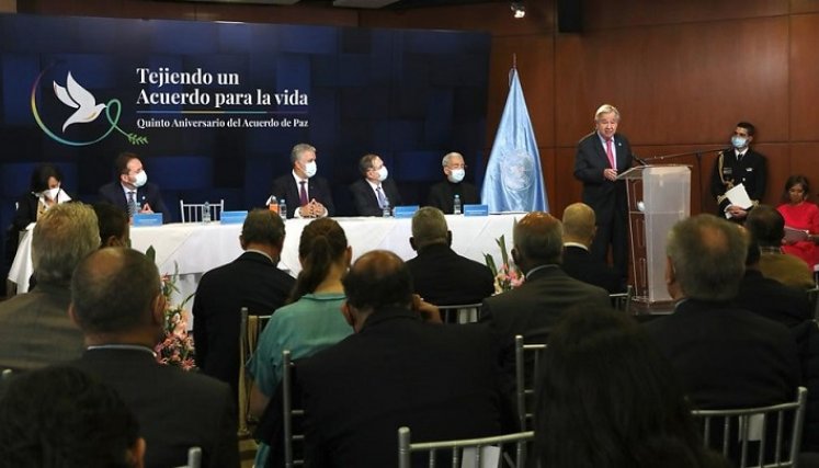 Acto de conmemoración del quinto aniversario de la firma del Acuerdo Final de Paz entre el Estado Colombiano y las Farc. / Colprensa