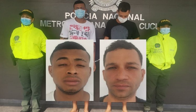 Yerson Rentería y Robenmarc Duque, al parecer pertenecen al Tren de Aragua.