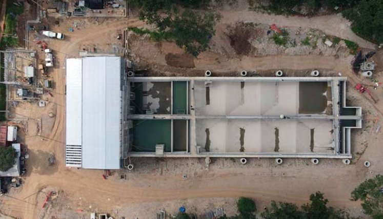 En un 82 por ciento avanzan las obras del acueducto metropolitano./Foto cortesía
