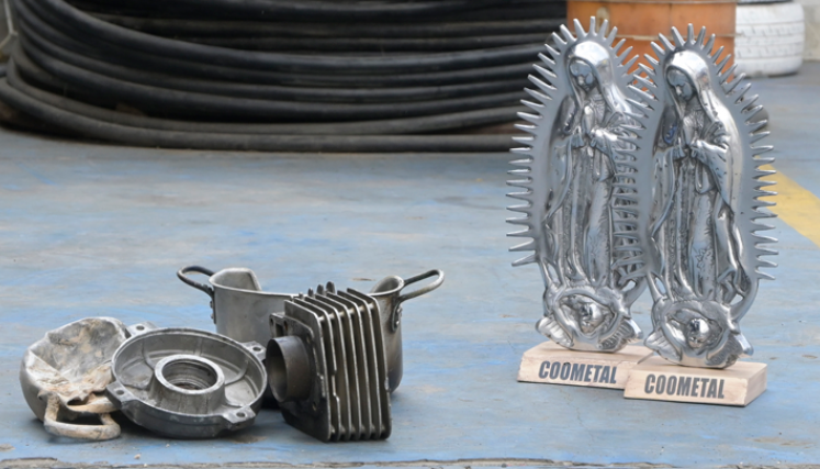 Las vírgenes fueron hechas con aluminio 