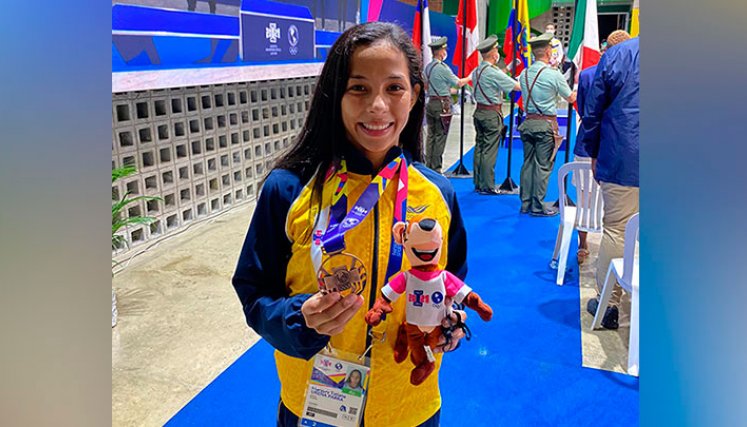Maryuri Ureña, judoca cucuteña. 
