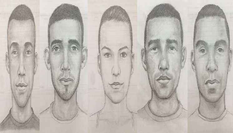 Estos son los retratos hablados de los presuntos responsables del atentado