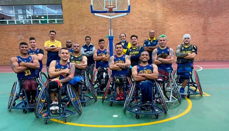 Selección Colombia de baloncesto en silla de ruedas.
