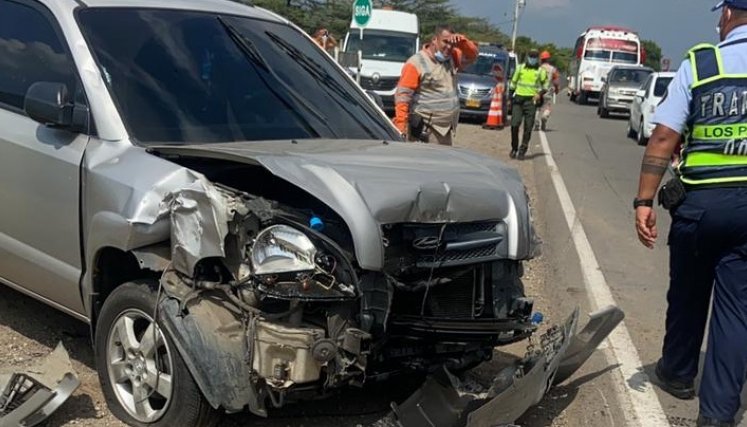 En el accidente, en el Kilómetro 8 de Los Patios, quedaron heridos tres jóvenes 