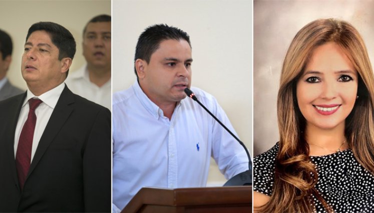 César Lindarte Escalante, Carlos Eduardo Navarro Picón y Luz Amparo Rodríguez fueron los tres candidatos con los mejores puntajes consolidados. / Fotos: La Opinión