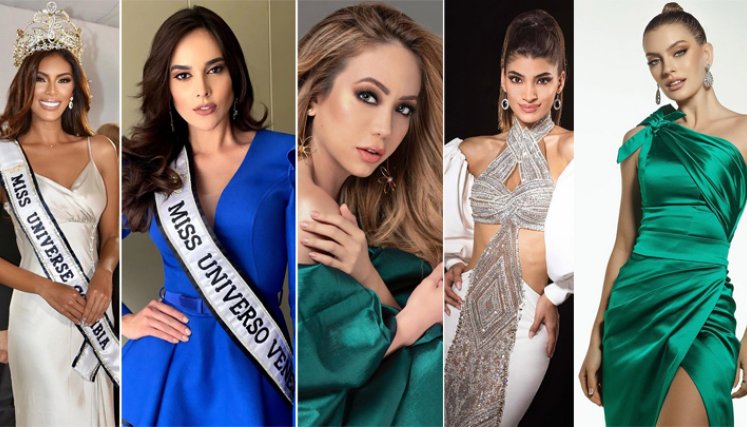 Colombia: Valeria Ayos; Venezuela: Luiseth Materán; Ecuador: Susy Sacoto; Bolivia: Nahemi Uequin Antelo; y Brasil: Teresa Santos. / Fotos: Redes sociales