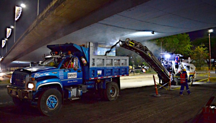  El deterioro en la redoma de San Mateo era inminente. / Foto: Cortesía