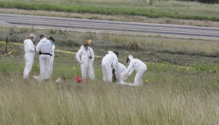 Un equipo especializado que llegó de Bogotá se encargó de la inspección técnica.