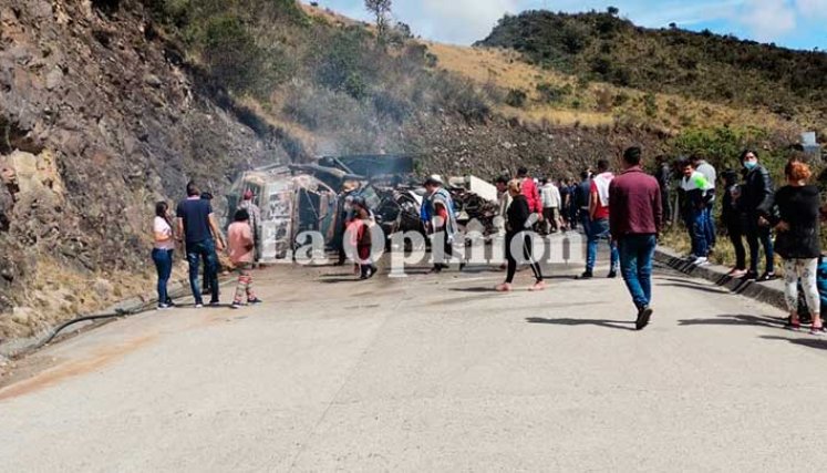 Muere incinerado conductor en vía de Chitagá