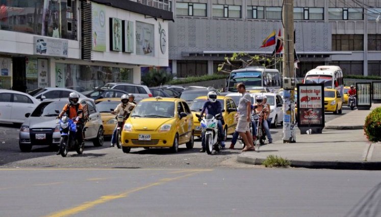 Tráfico en las calles de Cúcuta