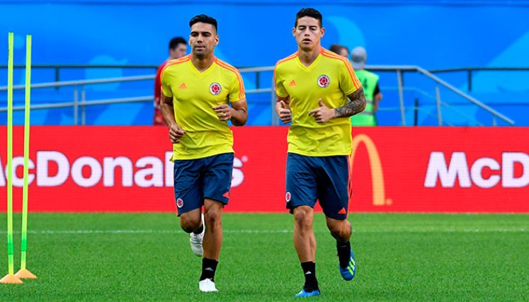 Radamel Falcao García  y James Rodríguez 