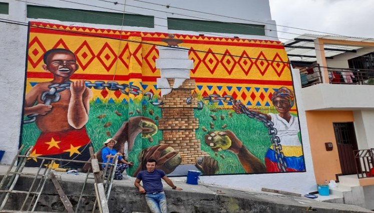 Los artistas plásticos recuerdan el momento de la abolición de la esclavitud.