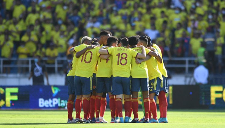 Selección Colombia vs Perú. 