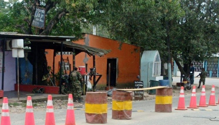 Tres heridos dejó ataque a puesto de control militar en Tibú./Foto: cortesía