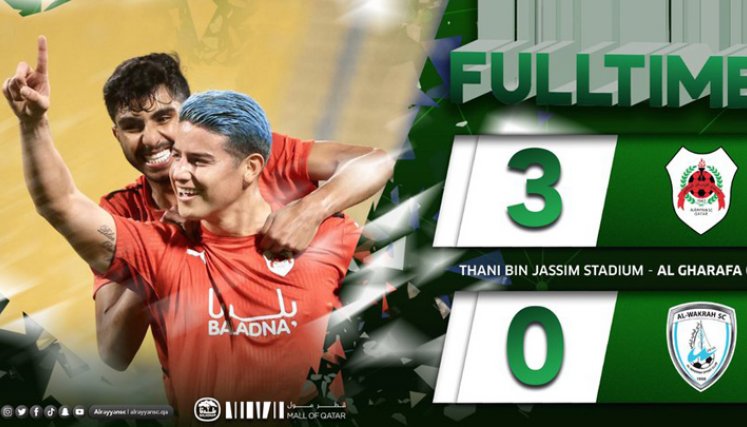 James logró su primer tanto al minuto 69, con un disparo cruzado desde la zona derecha. Y el segundo, un golazo, llegó de tiro libre al minuto 72