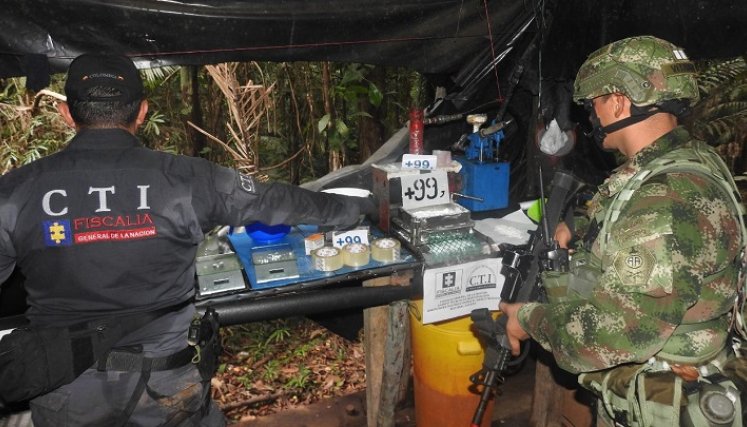 Desmantelan 'megalaboratorio' de droga en Sardinata./Foto: cortesía